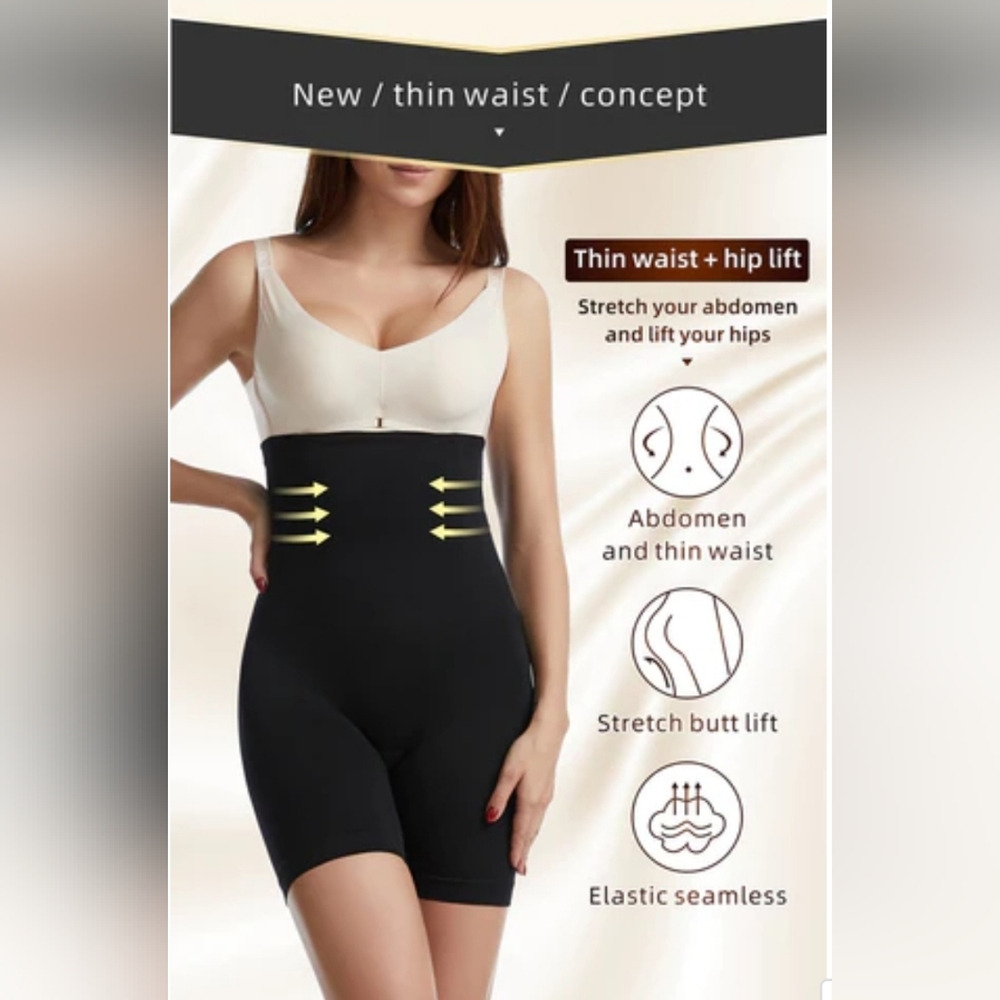 High Waist Breathable Body Shaping Briefs, Coffee (M/L, NWT) - Picture 10 of 12